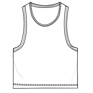 Fashion sewing patterns for Tank top 3090